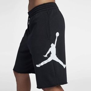 JORDAN JUMPMAN AIR FLEECE SHORTS Black/White